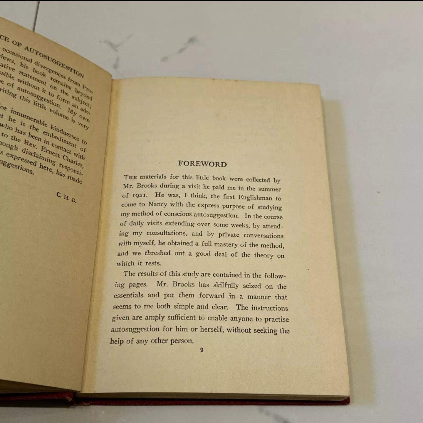 C.H. BROOKS, THE PRACTICE OF AUTOSUGGESTION BY THE METHOD OF EMILE COUÉ (1922).
